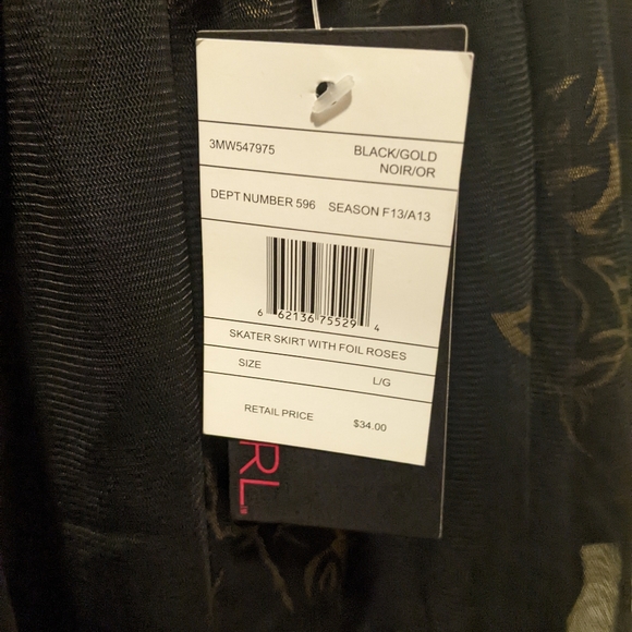 Material girl metallic floral skirt - Picture 4 of 5